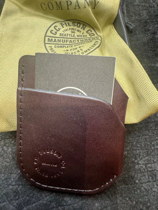 New in Box Filson Front Pocket Cash and Card Case in Brown #20234680 Rare USA
