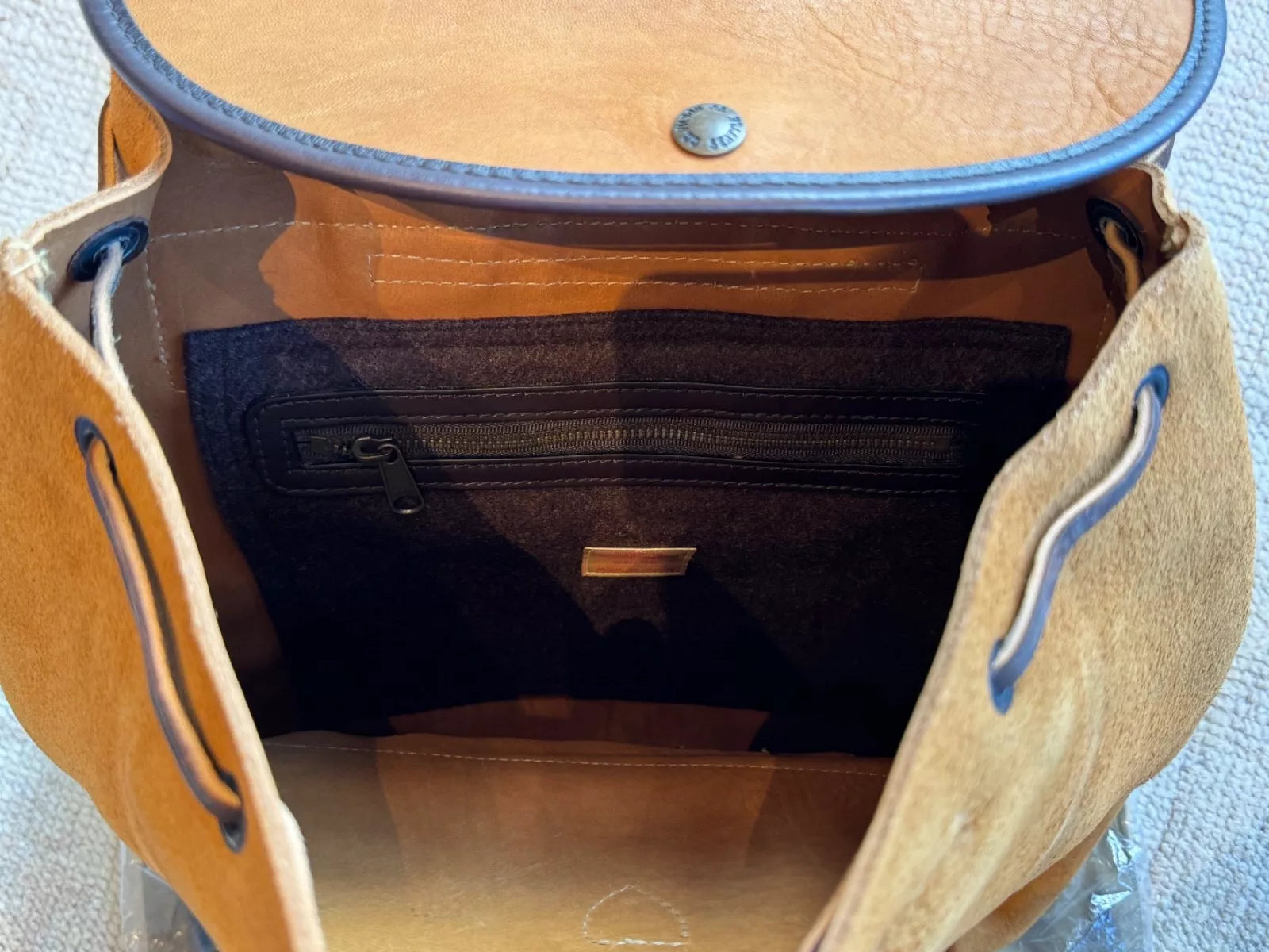FILSON RUGGED SUEDE BACKPACK SADDLEBROWN ONE SIZE NWT RARE USA MADE LONG 11070435 GONE!!