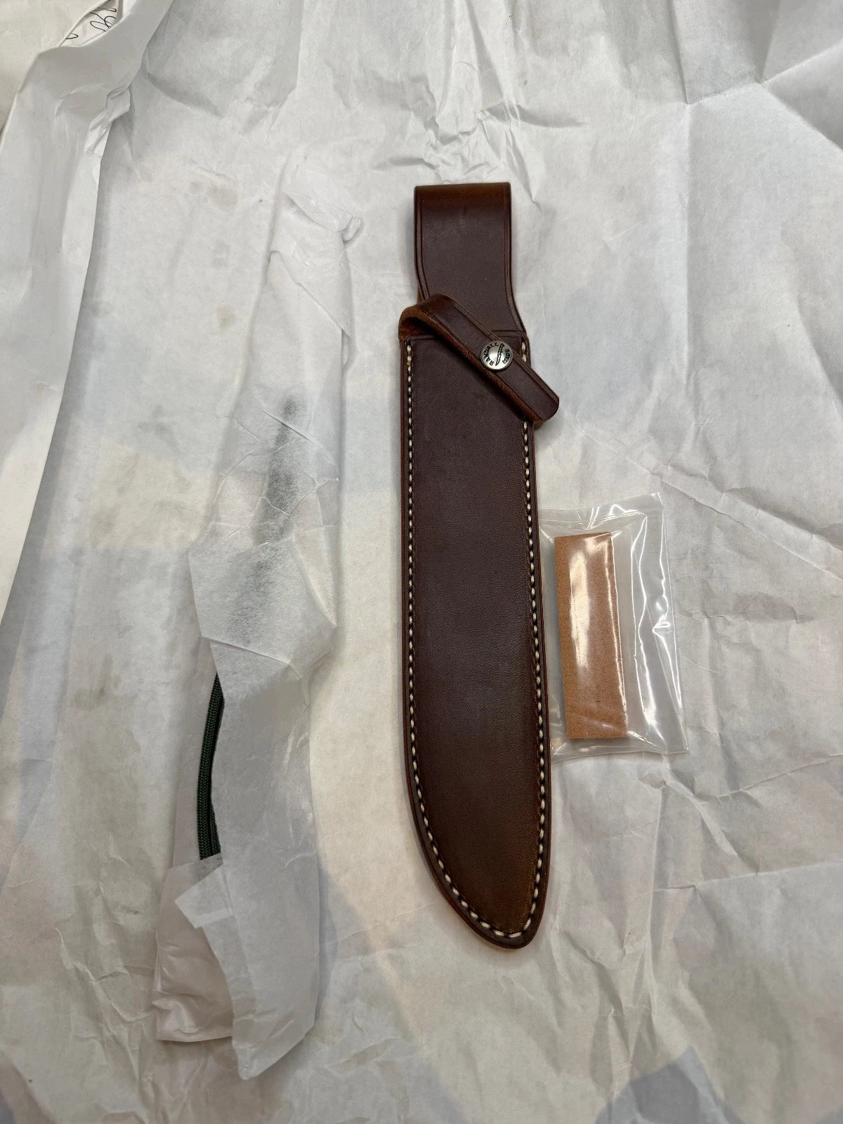 New in Paper Randall Made Knife Model 6-9 Stag Filet Steak Stainless Nickel Hilt