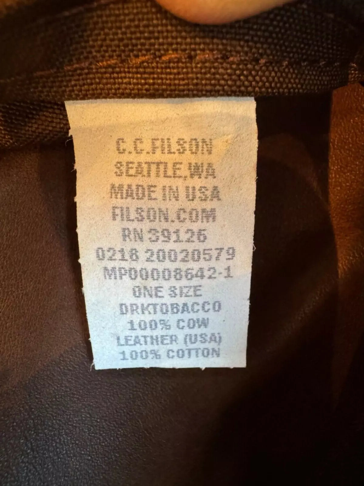 Grail Filson Rugged Suede Duffle Dark Tobacco New With Tags