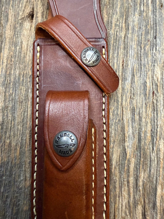 Randall Leather Knife Sheath Model 6 inch (1-6, 2-6) with stone Randall Snap