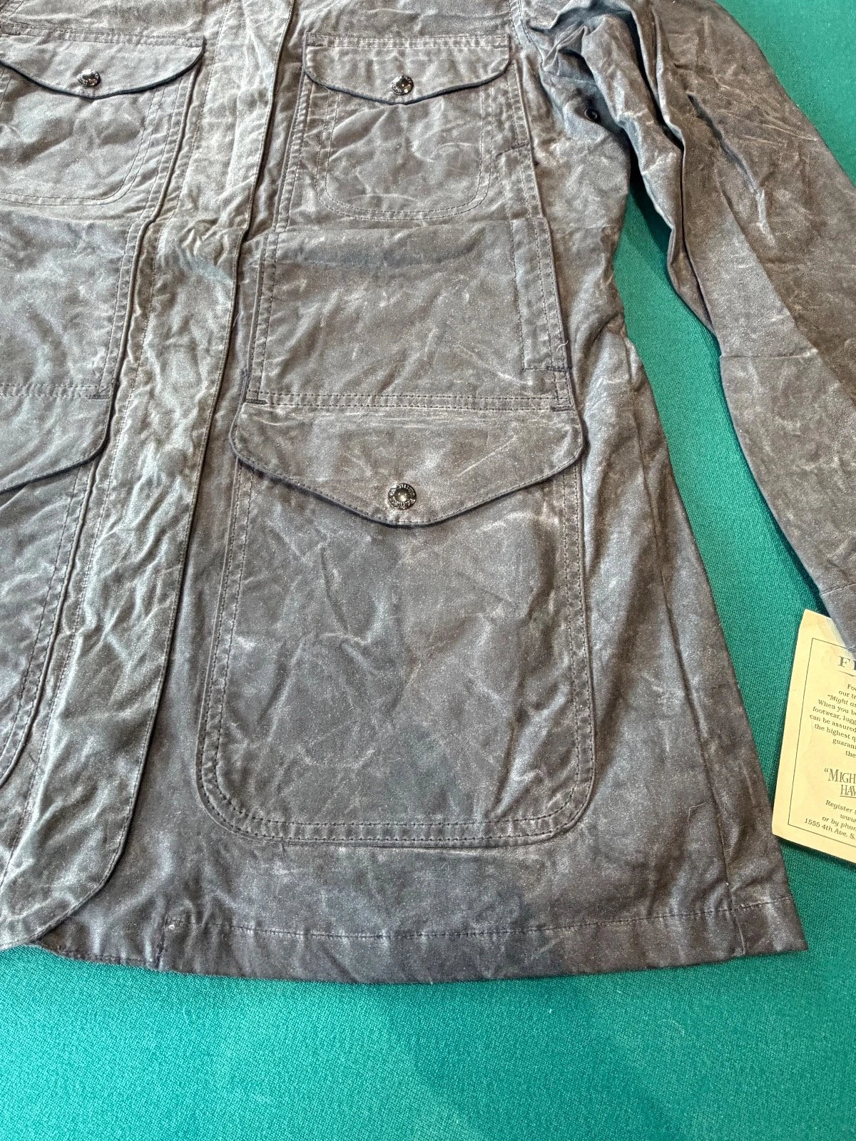 Filson Cover Cloth Explorer Soy Wax Jacket M Rare NWT # 20145 USA Made Vintage