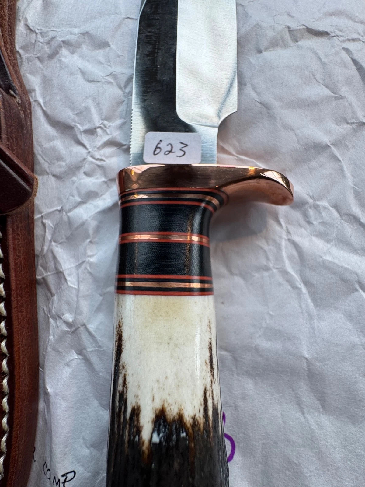 New in Paper Randall Knife Model Copper Companion Stag