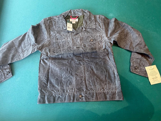 Filson Vintage NWT Short Lined Cruiser Jacket Soy Wax Black Gr # 10412 USA Rare Small