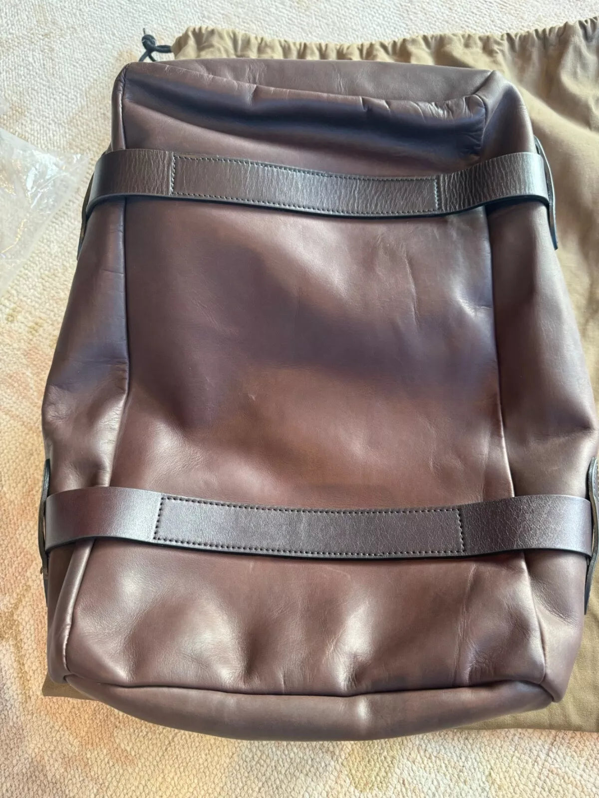Filson NWT Weatherproof Leather Duffle Sierra Brown NWT Grail Rare 11070397